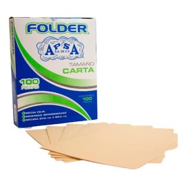 APSA  Folder Tamaño Carta Colores Pastel Biodegradable  Paquete 100 Piezas  Carpeta Para Documentos Color Crema  Papelería Sustentable Organización...