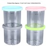 4Pcs Ice Cream Pints Containers and Lids Large Capacity Round