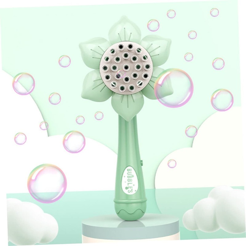 HEMOTON Sunflower Bubble Machine Princess Bath Toys Blowing Bubble Machine