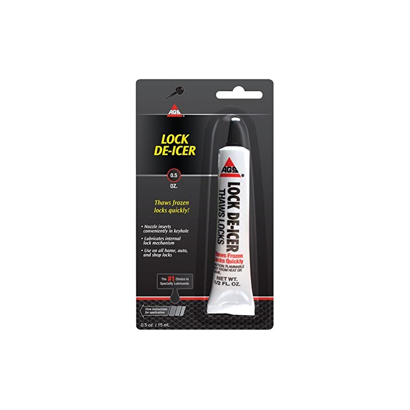 AGS MZ-1 Lock De-Icer Lubricant, 1/2 oz