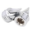 Unbranded Chrome Front Axle Nut Covers For Harley Road King