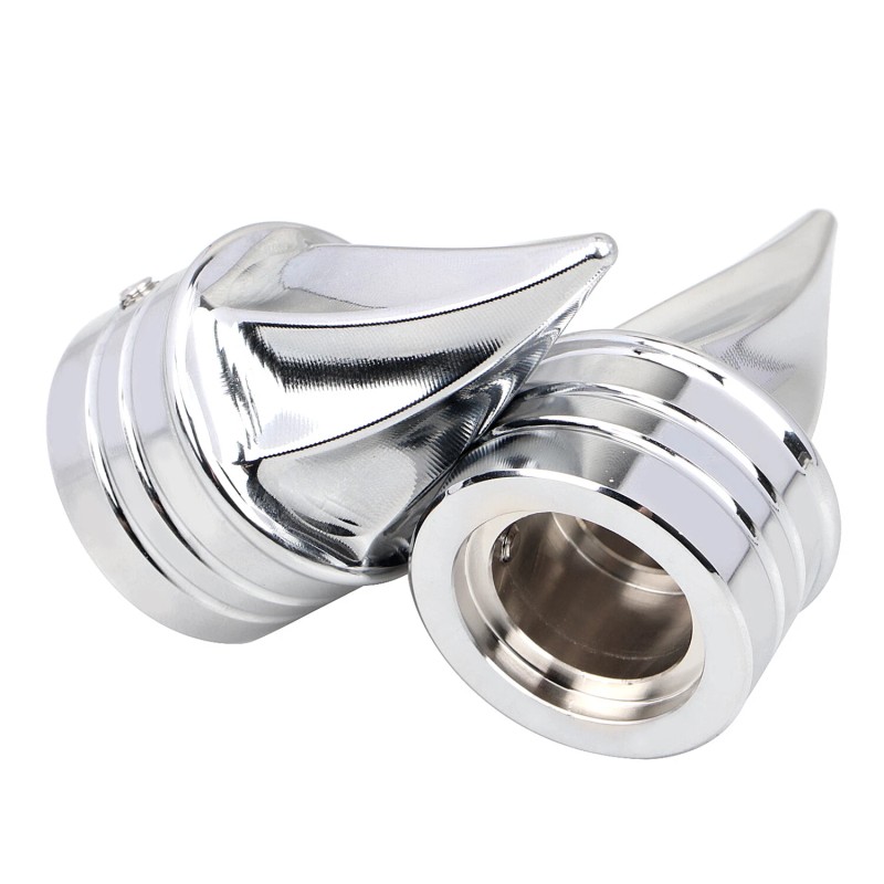 Unbranded Chrome Front Axle Nut Covers For Harley Road King