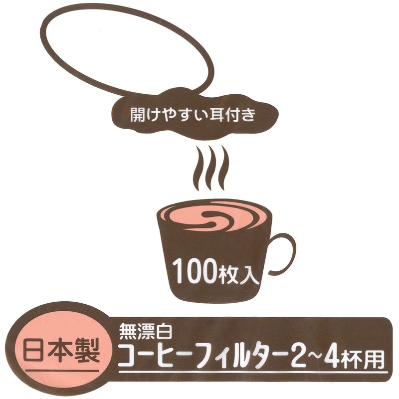 Okabe Coffee Filter, For 2 to 4 Cups, Made in