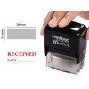 Printtoo Received with Date Self Inking Rubber Stamp Office Stationary