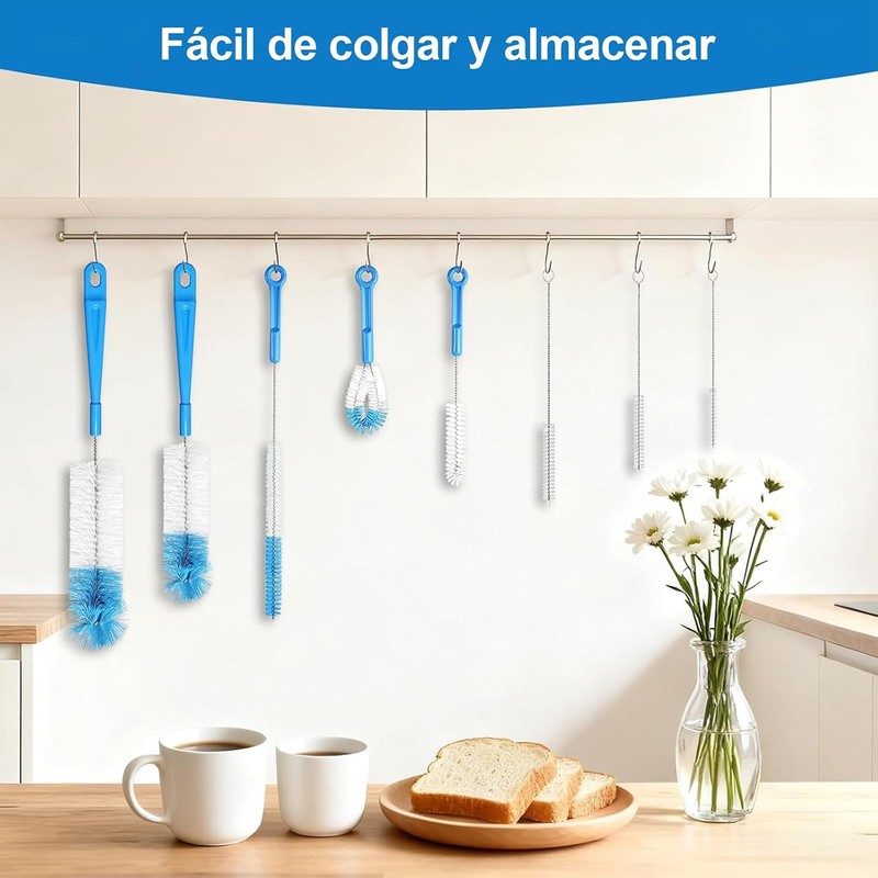 Vervex 17 Piezas Cepillo para Limpiar Popotes – Limpieza de