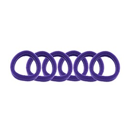 Zac's Alter Ego Pack of 6 Stretchy Elasticated Soft Snag Free Ponios/Elastics/Hair Ties