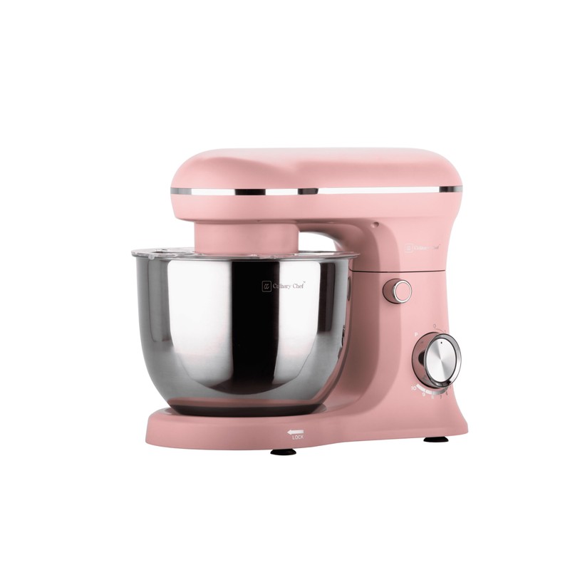 CULINARY CHEF 4.5L Retro Stand Mixer (Pink)