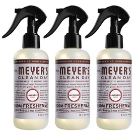 MRS. MEYER'S CLEAN DAY Lavender Air Freshener Spray for Bathrooms, Aromatherapeutic Homekeeping with Essential Oils, Non-Aerosol, Garden-Inspired Scent, 8 fl oz (Pack of 3)