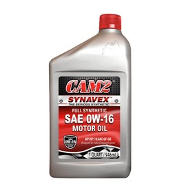 CAM2 Synavex Full Synthetic Motor Oil, SAE 0W-16, 1 Quart, (6 Pack)