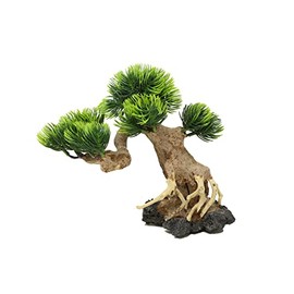 Bonsai Driftwood Aquarium Tree AWL Random Pick (8in Height) Natural, Handcrafted Fish Tank Decoration | Easy to Install