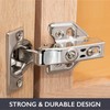 Ilyapa Soft Close Cabinet Hinges Satin Nickel, 2 Pack -
