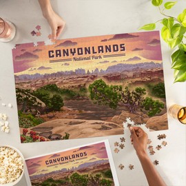 Lantern Press 1000 Piece Jigsaw Puzzle, Canyonlands National Park, Utah, The Needles, Lithograph