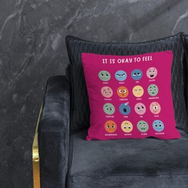 Nogrit Counseling Office Must Haves Throw Pillow Cover, Calming Corner, Mental Health Pillowcase Decor for Home Kids,Mental Health Counselor Gifts, Calming Corner Pillow Covers 18x18-979