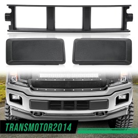 Cubierta del parachoques delantero parrilla inferior panel de ajuste apto para Ford F150 2018 19 2020 negro
