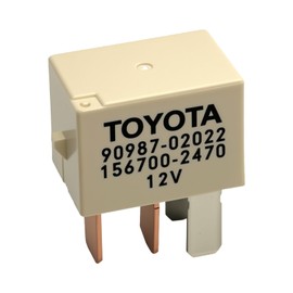 90987-02022 156700-2470 30A12VDC 4-Pin Automotive Relay Multipurpose Relay for Headlights, Fuel Pumps, Cooling Fans & More