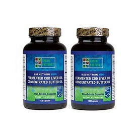 Green Pasture Blue Ice Royal Butter Oil Fermented Cod Liver Oil Blend 240
