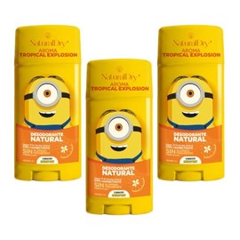 Naturaldry - Desodorante para Nios y Teens Natural Infantil Minions 50G  Sin Aluminio ni Parabenos  24Hrs Proteccin  Para Nios y Adolescentes Piel... 
