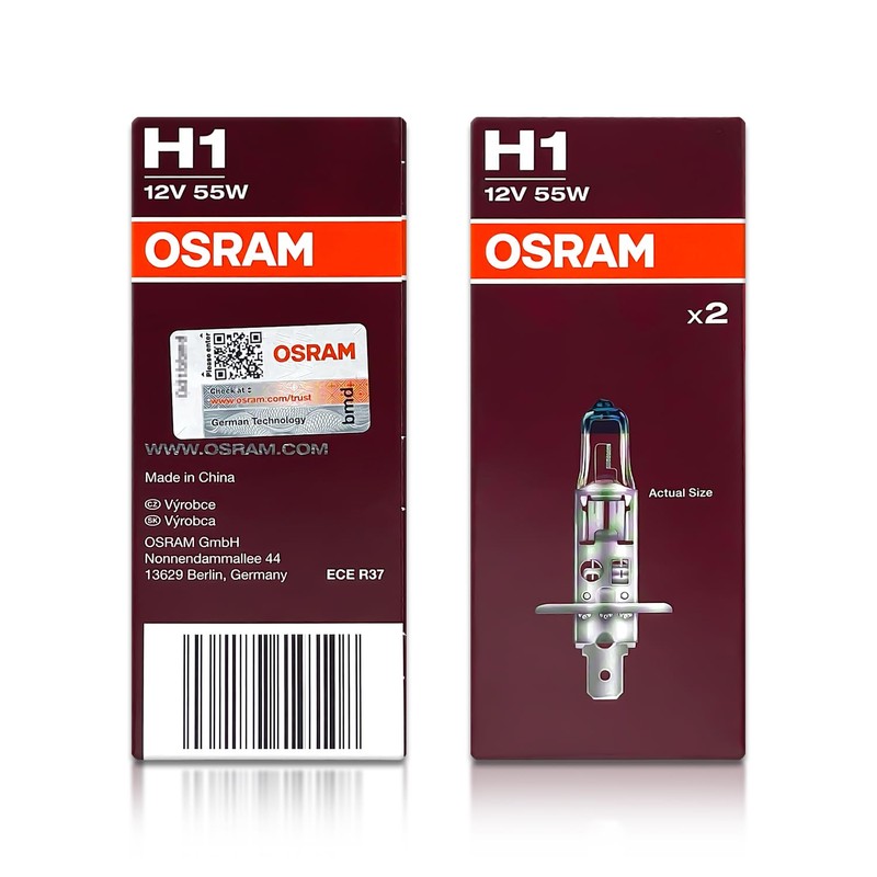 DAMA Automotive Lighting H1 Night Breaker Laser Halogen Headlight Bulbs