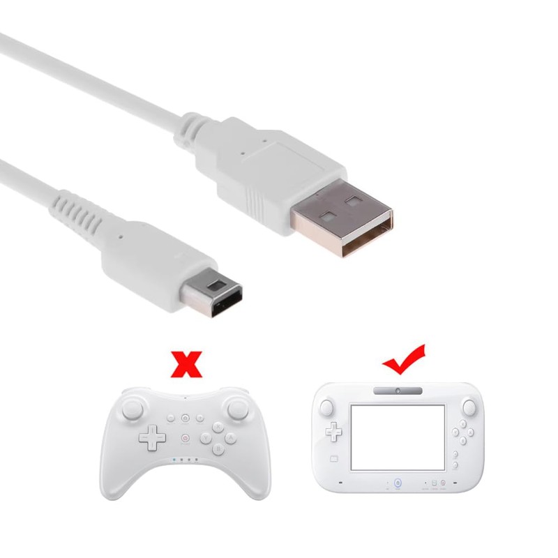 CHILDMORY Charger Cable Power Lead for Wii U Gamepad