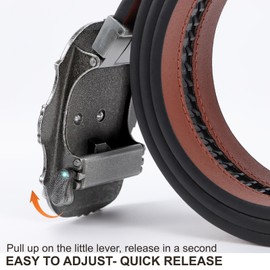 SANSTHS - Cinturón vaquero con carraca, cinturón occidental de carraca para hombre, cinturón occidental con hebilla de vaquero automática, Bronce Bull/ Brown, 45"-51" Wasit Adjustable