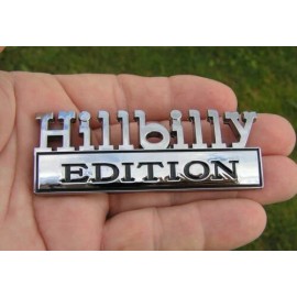 Magic Passion HILLBILLY Car Chrome Auto Motorcycle Badge Emblem Car Fender, Trunk or Tailgate