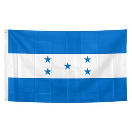 Honduras Flag 3x5 Feet Polyester Fiber Honduras Flag, Bright Colors, with Brass Grommets, Suitable for Living Rooms, Courtyards, Gardens,Party Gathering,Celebrations,Indoor and Outdoor Decoration