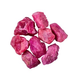 25carats Natural Raw African Ruby Gemstone, Raw for Jewelry Making, Healing Crystals, Loose Wholesale Stones, Gemstones and Crystals, Bulk Lot, July Birthstone, Love Stone (6-8pc)