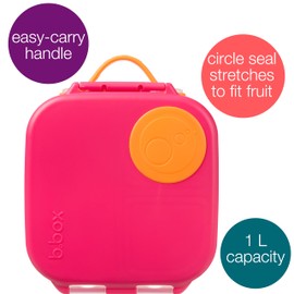 b.box Mini Bento Lunch Box for Kids – Leak Proof Toddler Lunch Box for Daycare w/Whole Fruit & Wet Food Compartments – 4 1/4 Cup Capacity - BPA Free Kids Snack Container (Strawberry Shake)