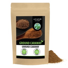 Ground caraway seeds (250g, 8.8 oz), ground caraway 100% natural, caraway powder with no additives, powdered caraway