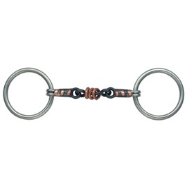 Shires Sweet Iron Copper Roller Snaffle (4.5")