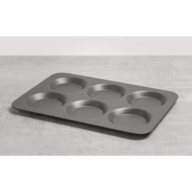Samuel Groves Mermaid Hard Anodised 6 Cups Yorkshire Pudding Tray - Made in England