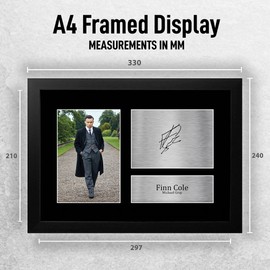 HWC Trading FR A4 Finn Cole Peaky Blinders Michael Gifts Printed Signed Autograph Picture for TV Show Fans - A4 Framed