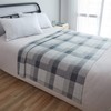 Dreamscene Winter Check Fleece Blanket Super Soft Warm Cosy Sofa