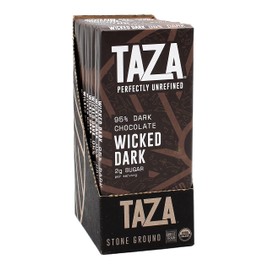 Taza Chocolate, 95% Wicked Dark Amaze Bar, 2.5 oz bars, case of 10