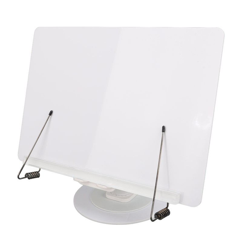 Book Reading Stand Foldable 360 Degree Rotating Book Stand Acrylic