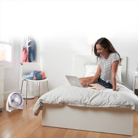 Honeywell Terracotta Turbo Force Power 3-Speed Table Fan, New, HPF820WWM