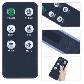 HZIME New Replacement Remote Control Compatible for Holmes 16" 18" Digital Stand Fan 32510140, 32510150, for 42" 45" SmartConnect WI-FI Digital Tower Fan 32510353, 32510341