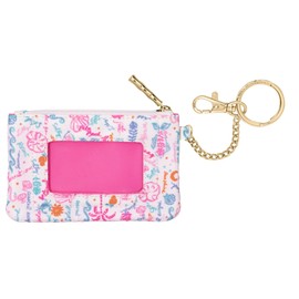 Lilly Pulitzer ID Holder Wallet, Wallet with Zip Close, Cute Card and ID Case for Women (Summer Serenade)