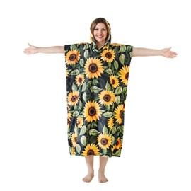 Huglanket Surf Poncho for Woman, Soft Cover-Up Changing Towel with Pocket, Surfing Gifts for Women