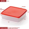 Plastic Storage Containers with Lids – 2-Pack 3L Cupcake Carrier