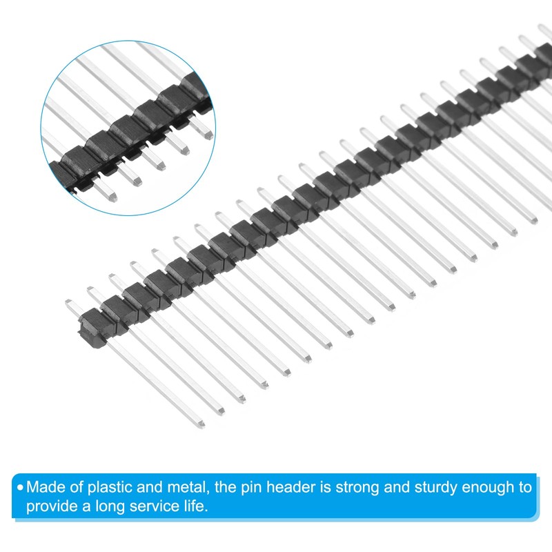 PATIKIL Pack of 10 DIP Pin Header Single Row 40P