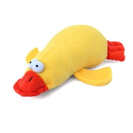 JKW Squeaky Dog Toy for Small & Medium Dogs, Puppy Plush Toys (S, Duck)