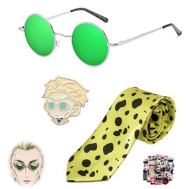 JinYu Cosplay Tie Glasses Pins Anime Cosplay Prop for Fans