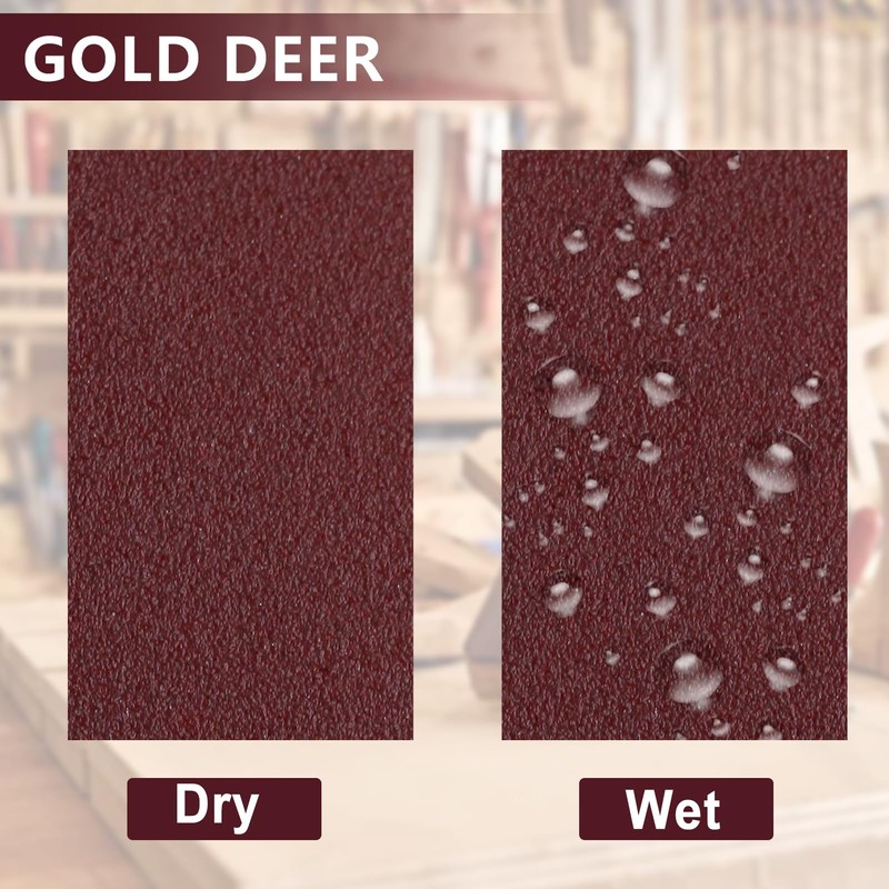 GOLD DEER Assorted Multi-Roll Sandpaper Roll in Box,Sandpaper Rolls,5 Grit