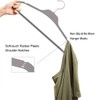 ELONG HOME 30 Pack Rubberized Hangers with Non-Slip Grip, Durable