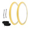 PRO+ Pair of Bicycle TIRE 700 X 38C Yellow/Yellow SIDEWALL