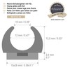 Adsamm / 16 x Clamping Shell Gliders with Felt /