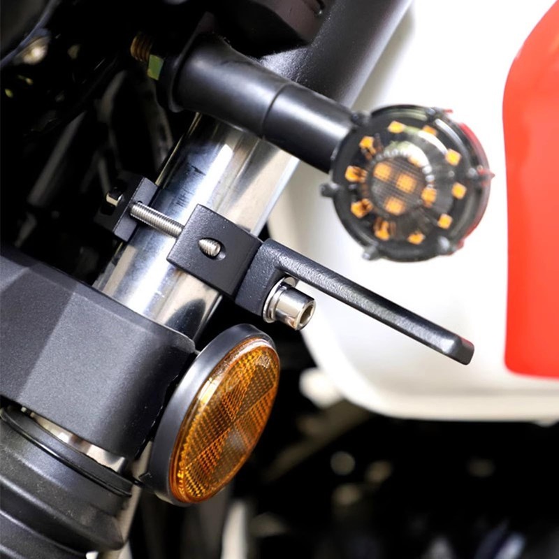 Fleymu 2 Piece Motorcycle Headlight Mount, Universal 38-60 mm, Motorcycle