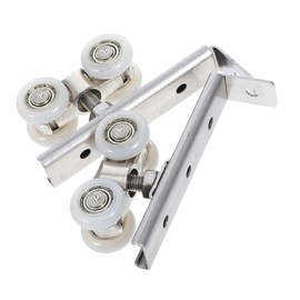 Operitacx 2 Stück Riemenscheibe Aus Edelstahl Beschläge Für Wohnmobil-taschentüren Tür Riemenscheibe Rollen Für Taschentüren Rollen Für Schiebetüren Schranktürrolle Rostfreier Stahl Silber