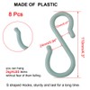 sourcing map S-Shaped Hooks Plastic for Kitchen Bathroom Closet Hanger